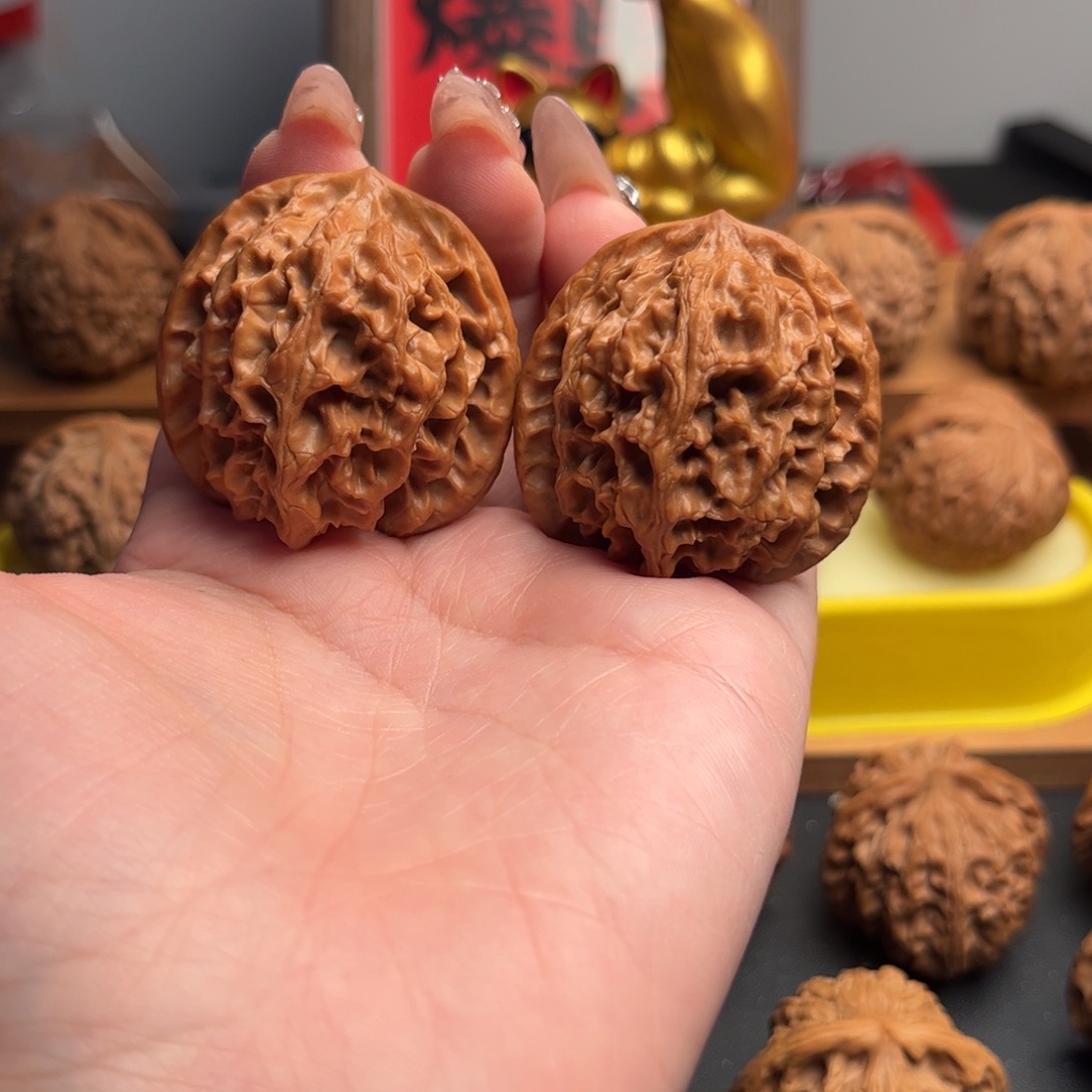 文玩核桃把件苹果园40修