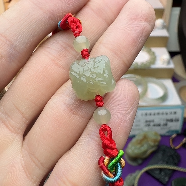 和田玉未镶嵌手链