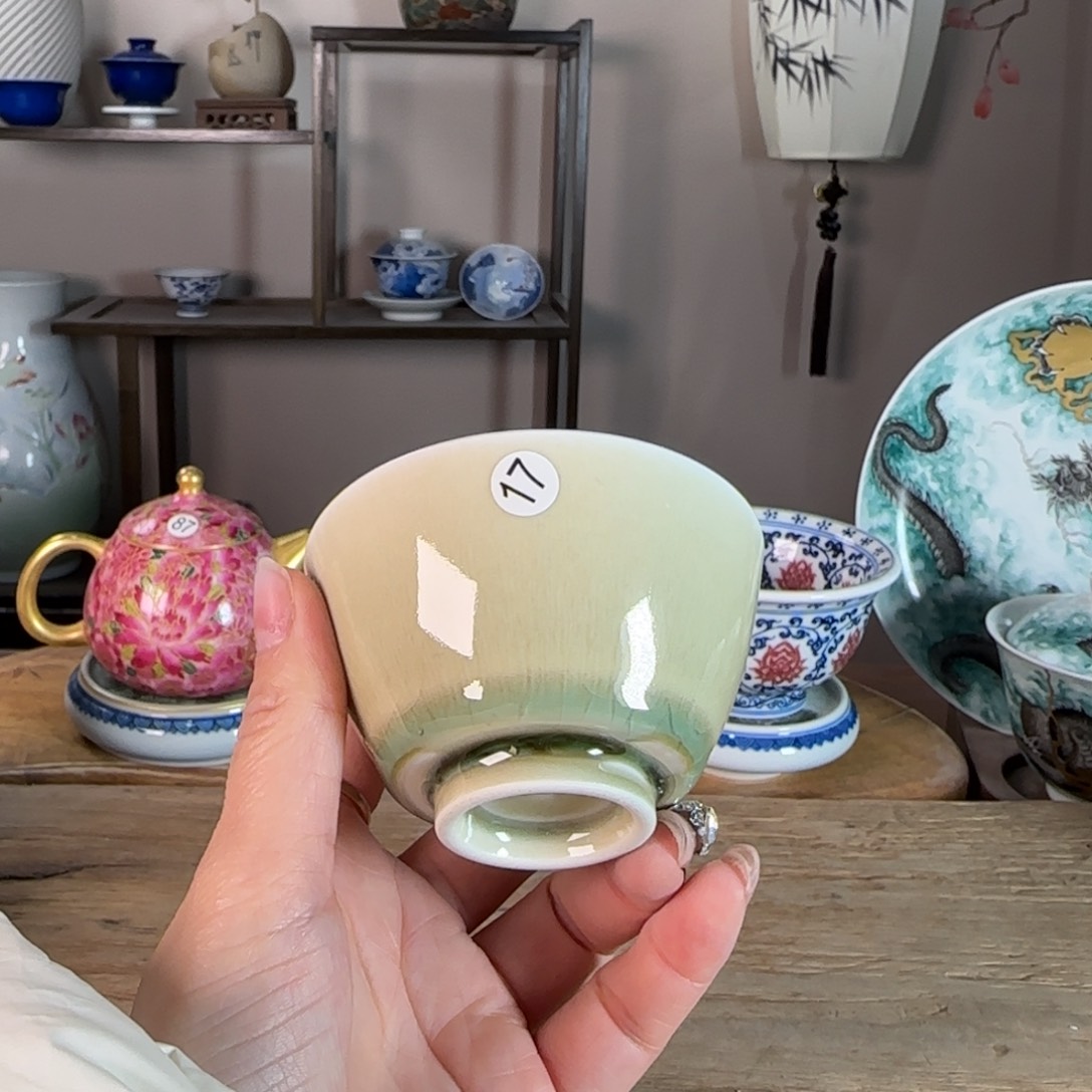 杯景德镇陶瓷柴烧多人