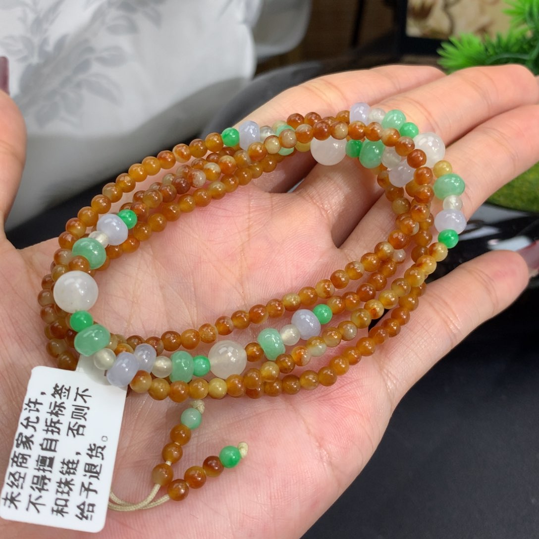 翡翠手链未镶嵌卡3.3特色小米项链