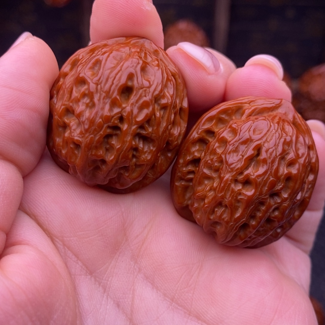 文玩核桃吊坠龙胆元宝31尺