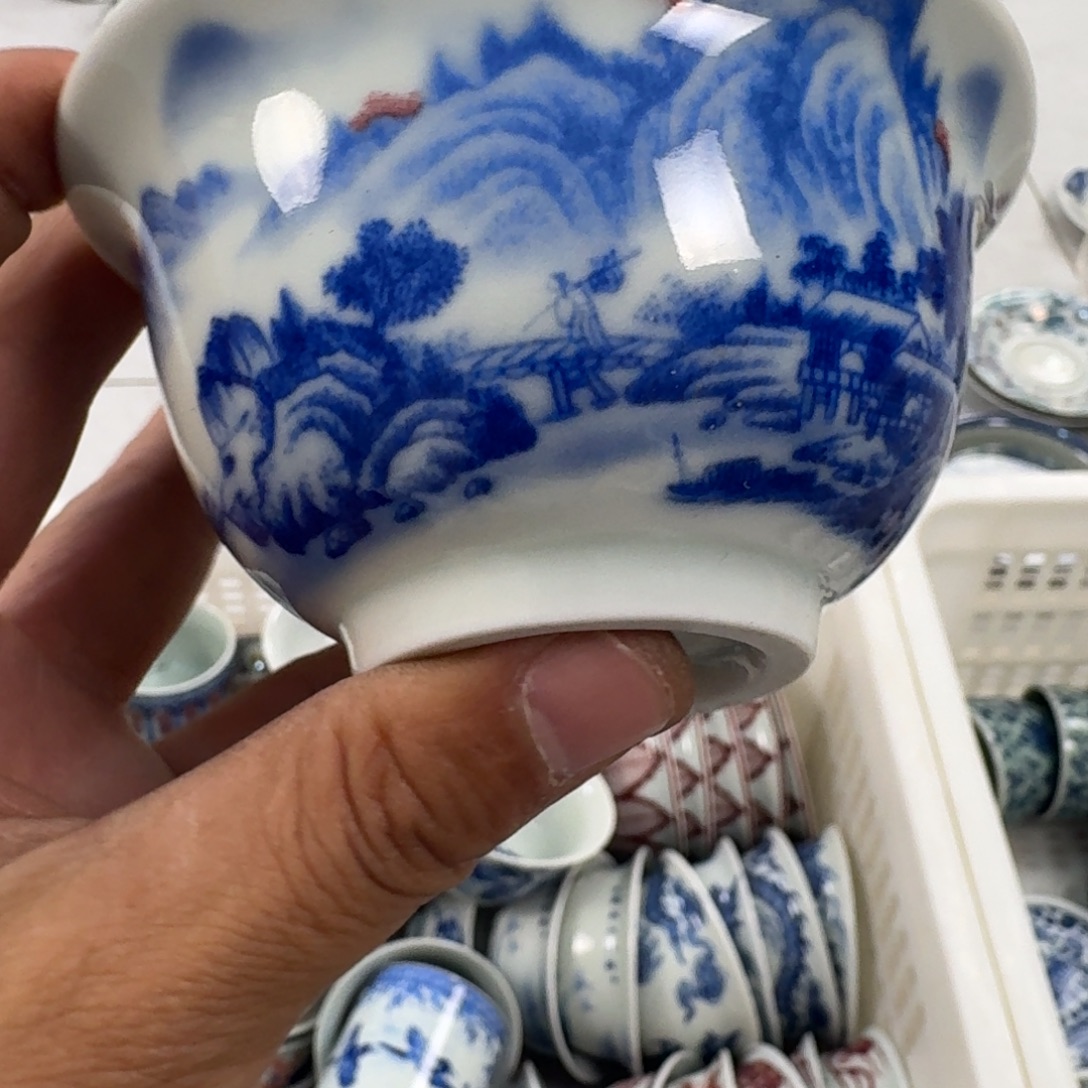 摆件富春山居图大压手