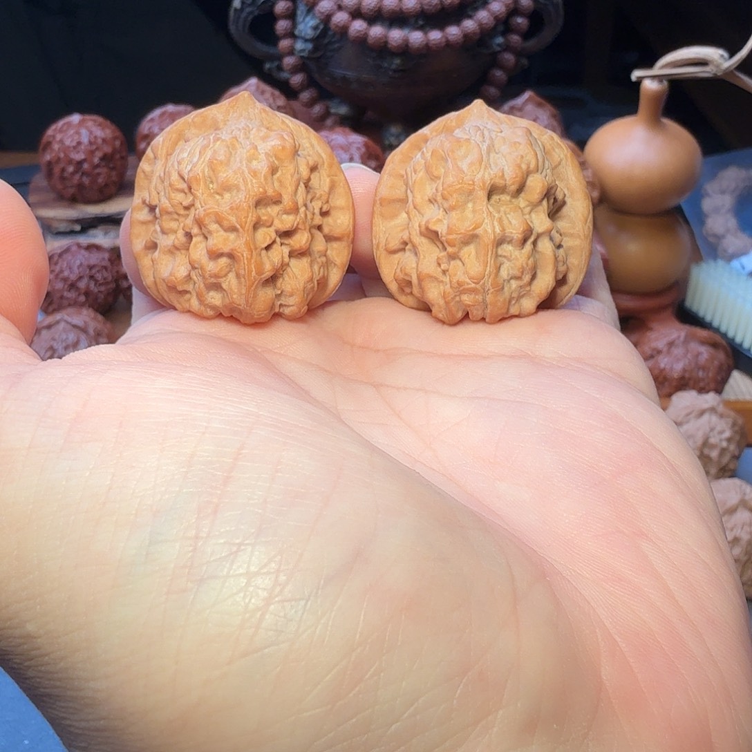 文玩核桃把件40尺寸蓟县红马蹄