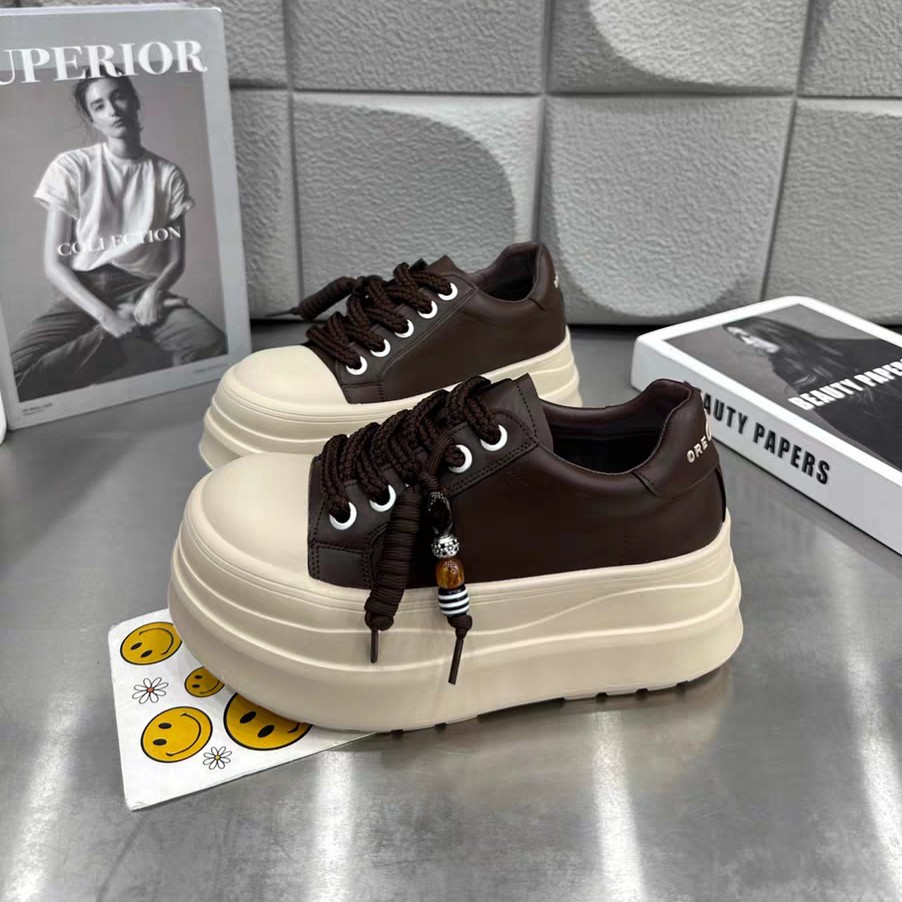 【鞋爱】3751热典舒适厚底增高松糕底女鞋休闲鞋轻便时尚面包鞋潮