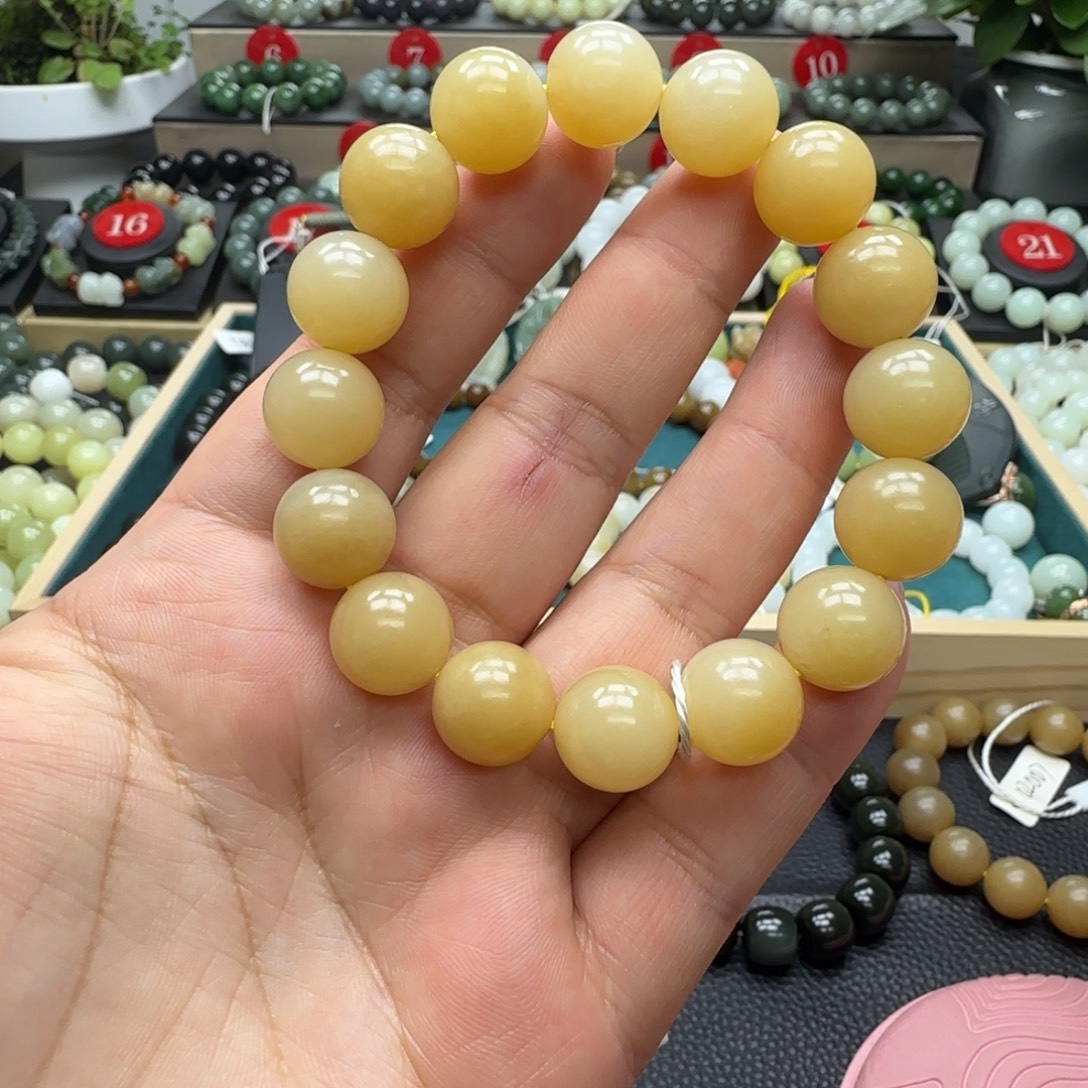 和田玉未镶嵌手链13