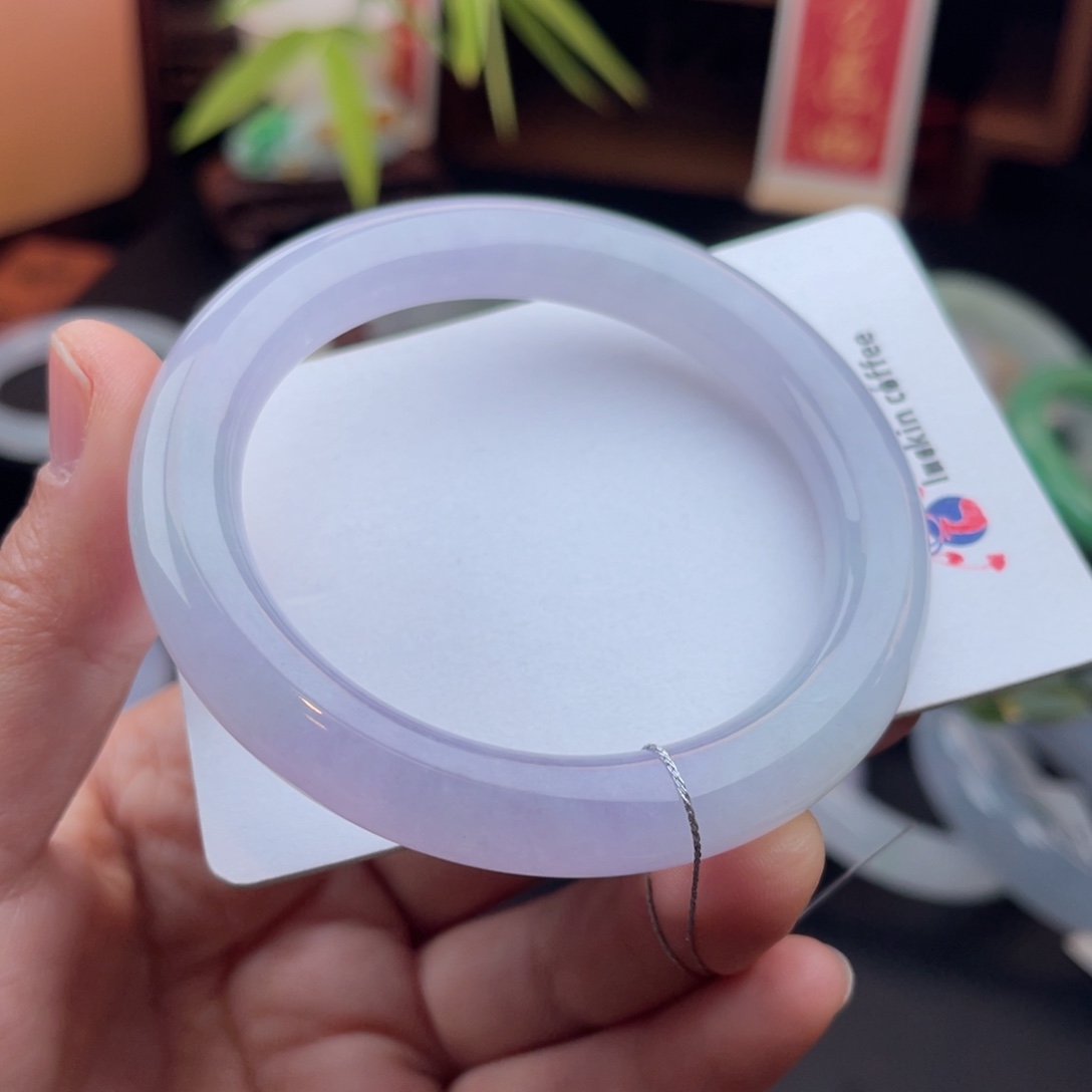 未镶嵌手镯（圆镯）翡翠冰紫