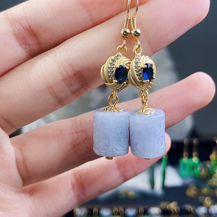 翡翠耳饰未镶嵌饰品