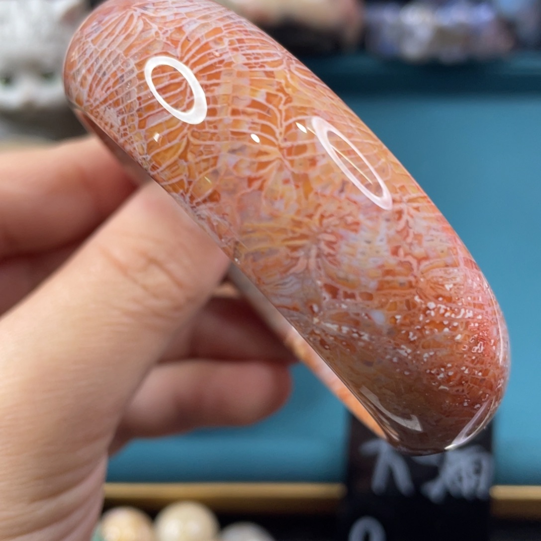 未镶嵌手镯硅化玉