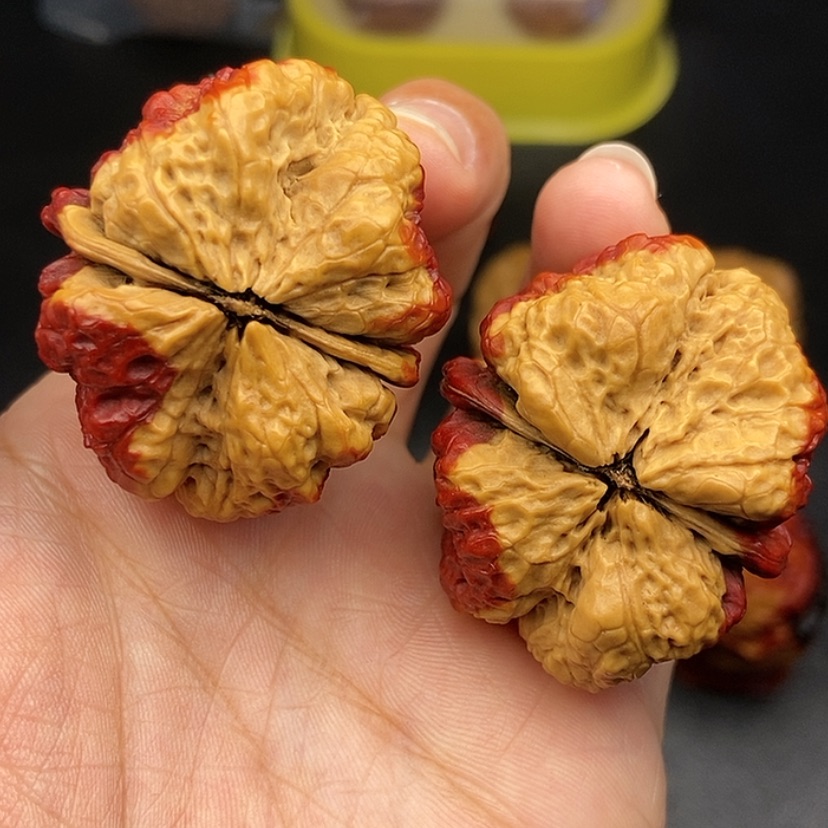 【闪购商品】把件文玩核桃40尺蝴蝶蟾