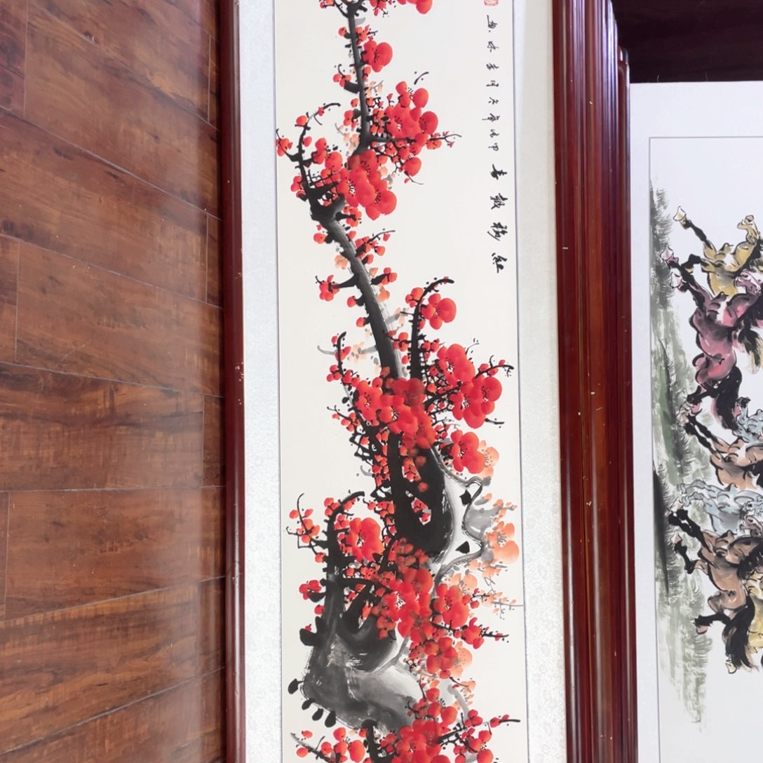 国画带框尺寸48*163厘米