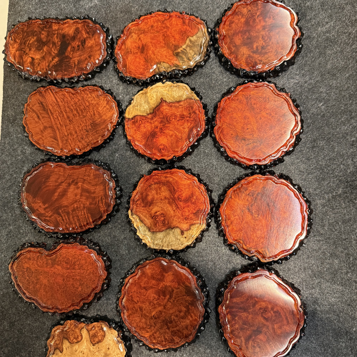 特价福利，缅花瘤疤杯垫圆形和腰子型（单个价）