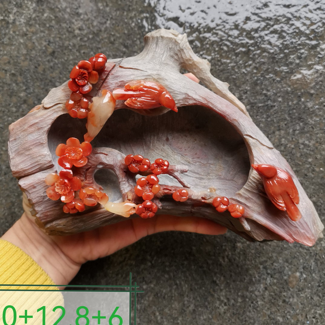 寿山芙蓉石砚台 笔洗 烟灰缸