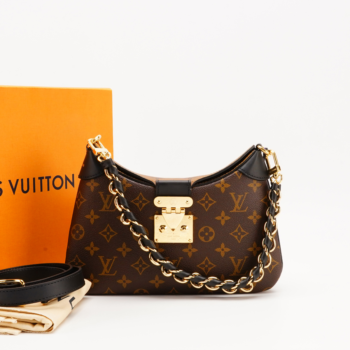 99新 LouisVuitton/路易威登 【总仓】新款黑Twinny牛角/BG23006676
