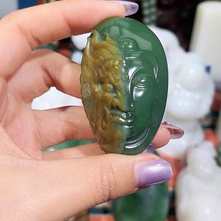 和田玉未镶嵌挂件