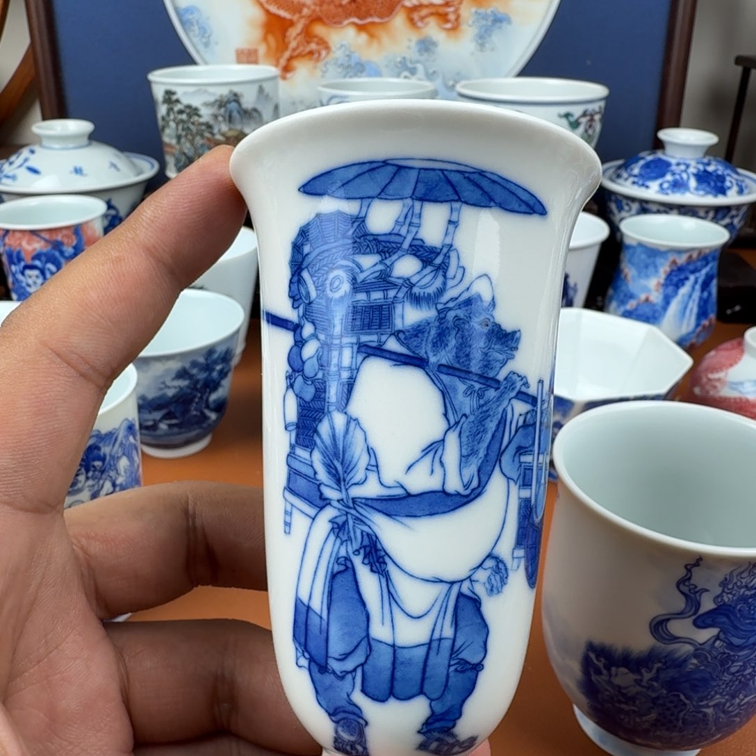 杯子景德镇全手工手绘陶瓷