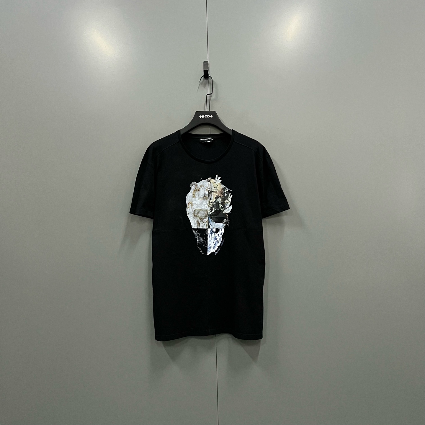 99新 maje jp 麦昆 多元素拼接骷髅短袖 XXL码 208110