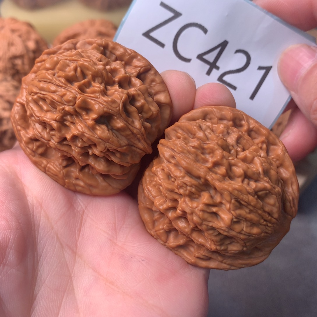 文玩核桃把件毕业粗筋虎头45