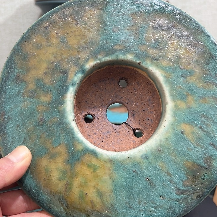 紫砂高温紫砂飞碟釉盆