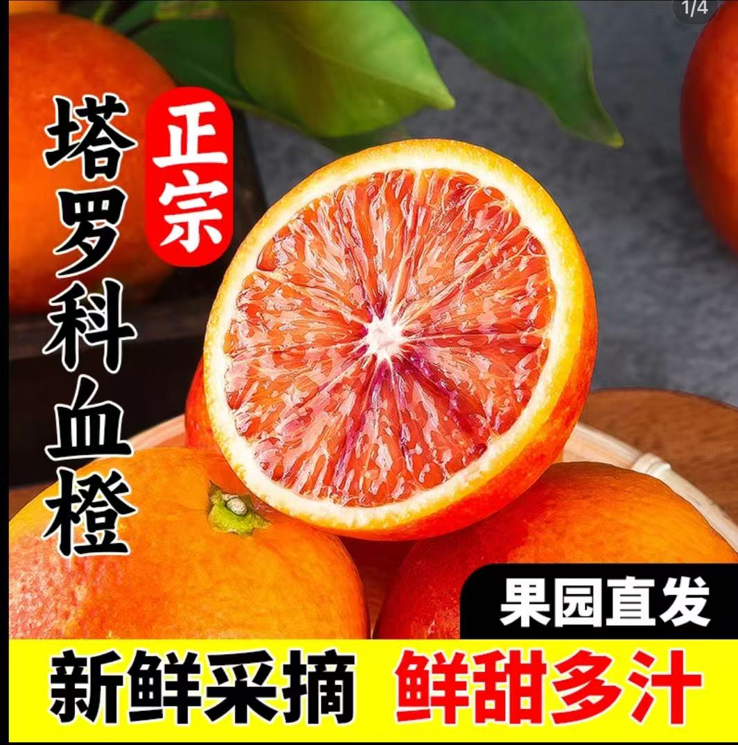 【到手10斤】四川资中正宗塔罗科现摘新鲜血橙新鲜农家种植酸甜多汁
