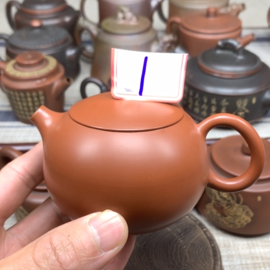 壶微瑕 红色复烧西施壶 180毫升