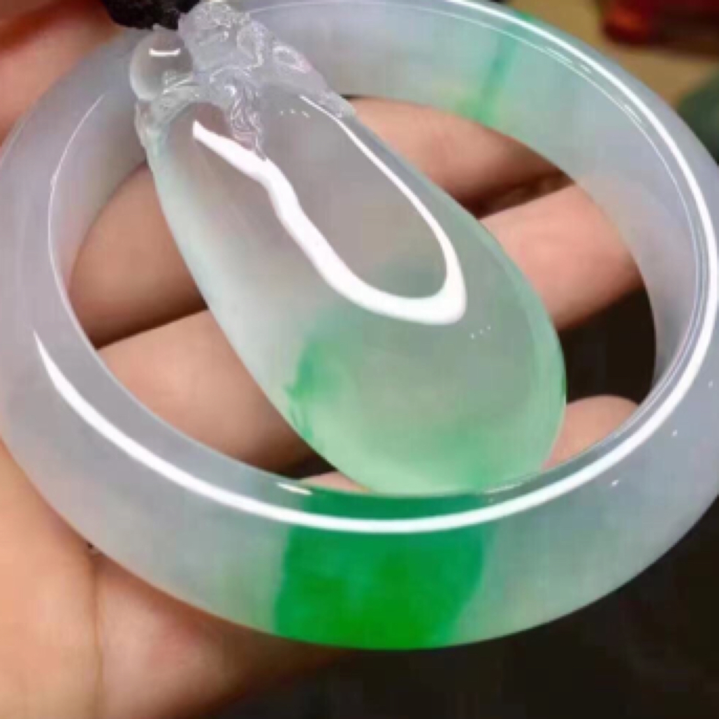 非金属珐琅手镯 拼色绿色圈口可调节瑞丽飘花测量珠宝欧若假日风