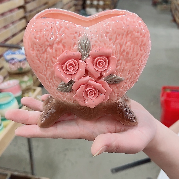 有孔.凑满10元发货多肉陶瓷花盆！