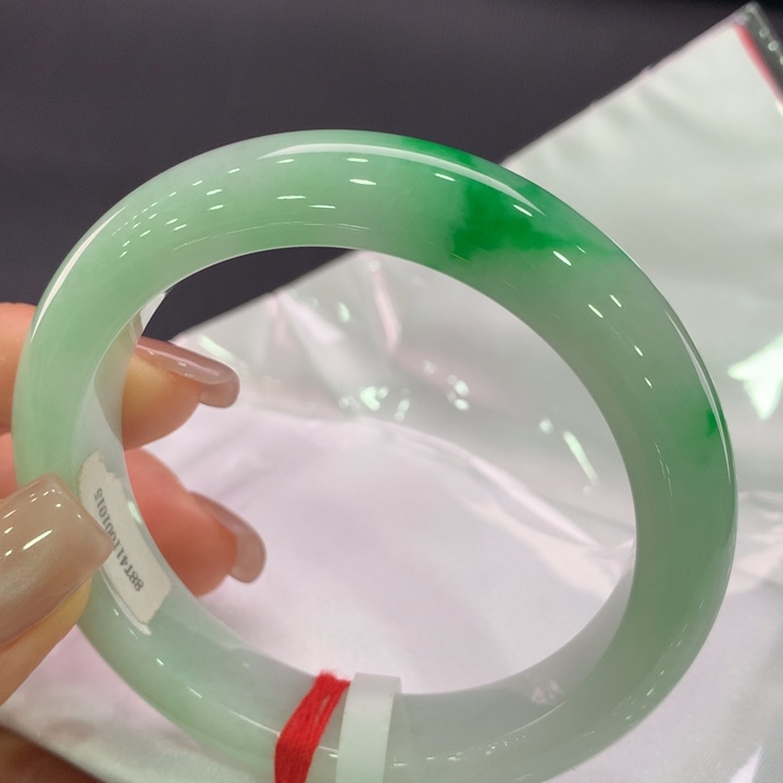 未镶嵌手镯翡翠正圈55.5