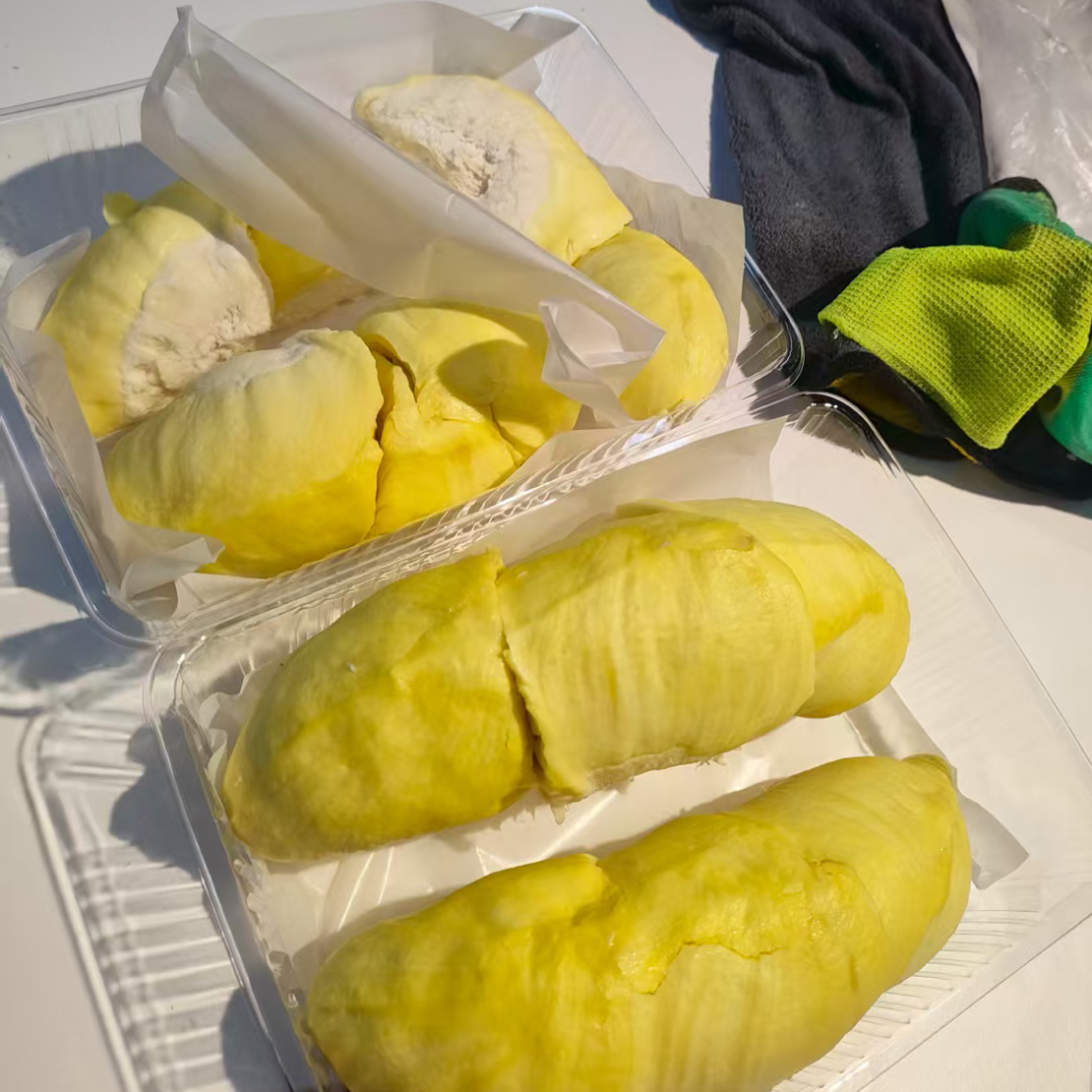 金枕榴莲纯肉400克到1斤多两多左右新鲜榴莲核小金枕泰国