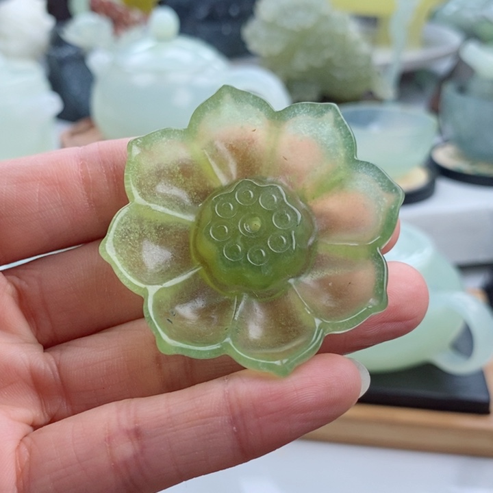 岫玉四大名玉香插未镶嵌