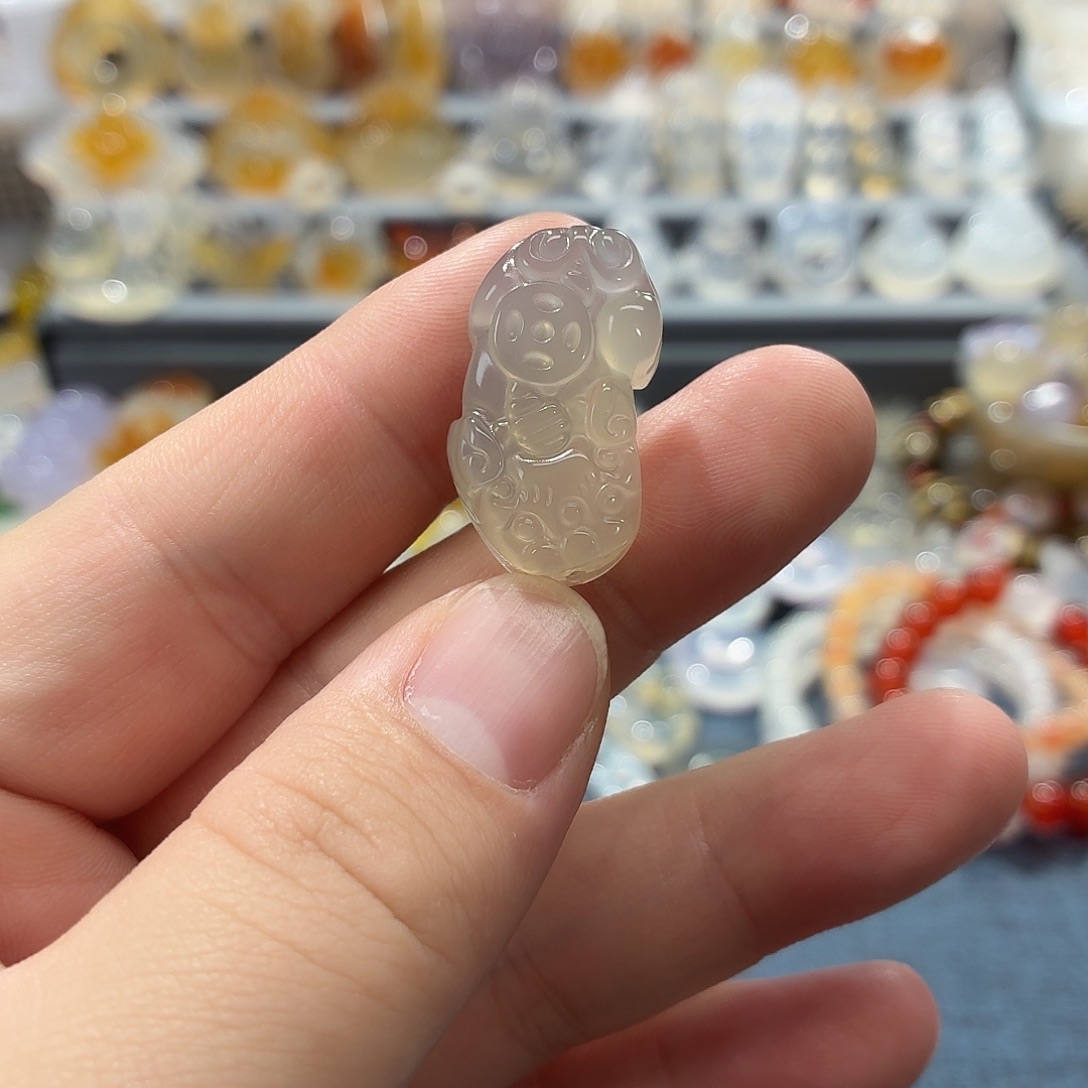 玛瑙/玉髓未镶嵌吊坠(不含链)