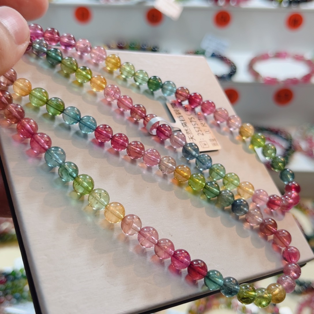 碧玺未镶嵌手串碧玺