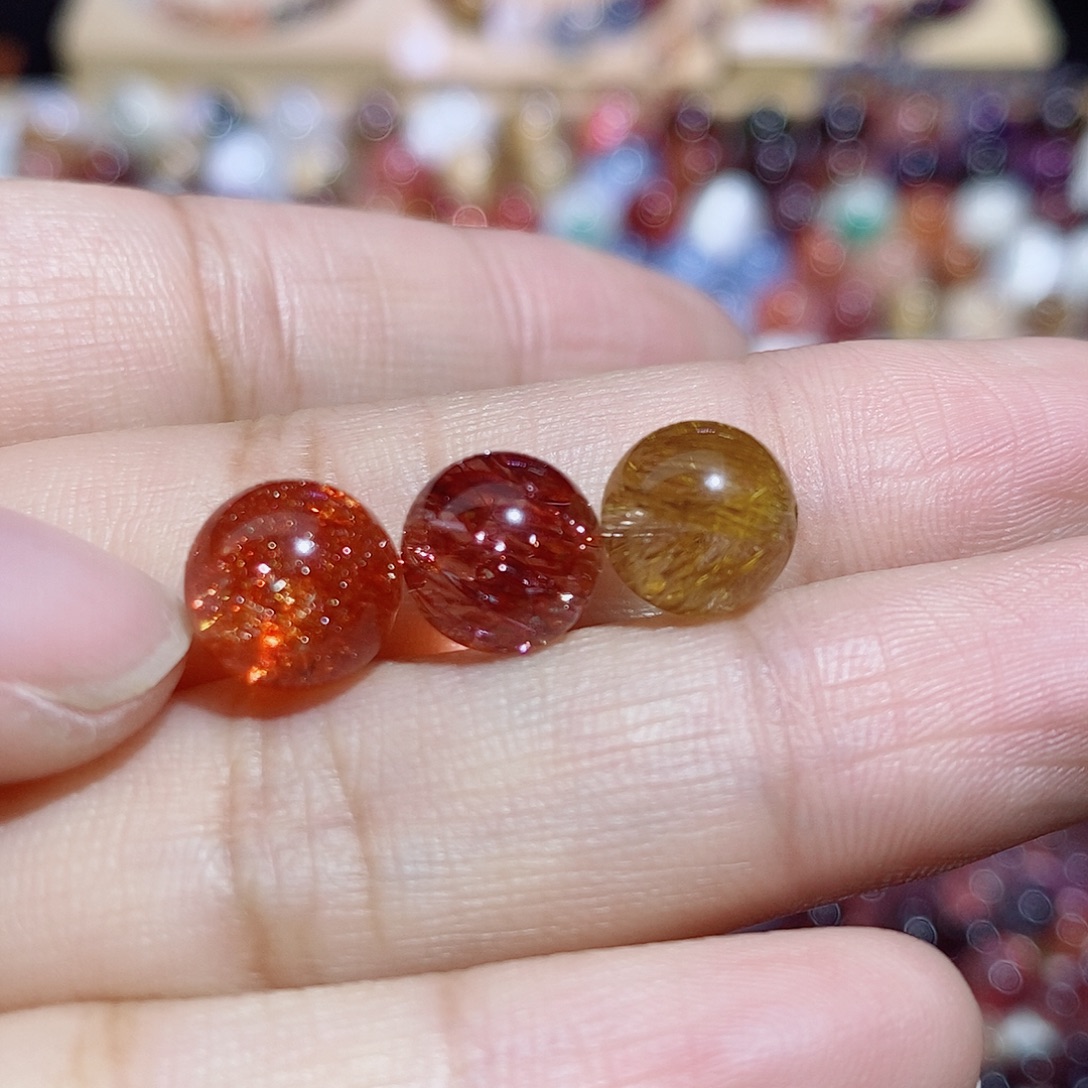 龙***佑未镶嵌水晶珠宝半成品超七单珠