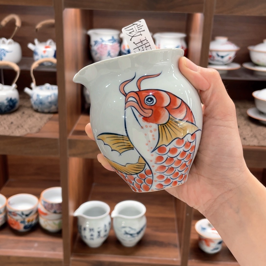微瑕釉下彩纯手绘