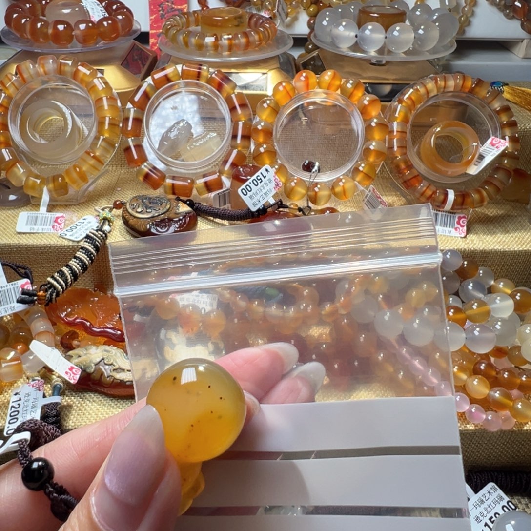 晓***～玛瑙/玉髓合金颈饰13