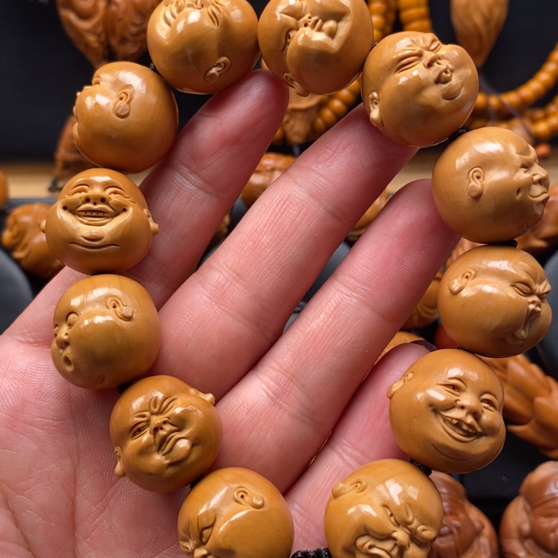 橄榄核手串手工百态