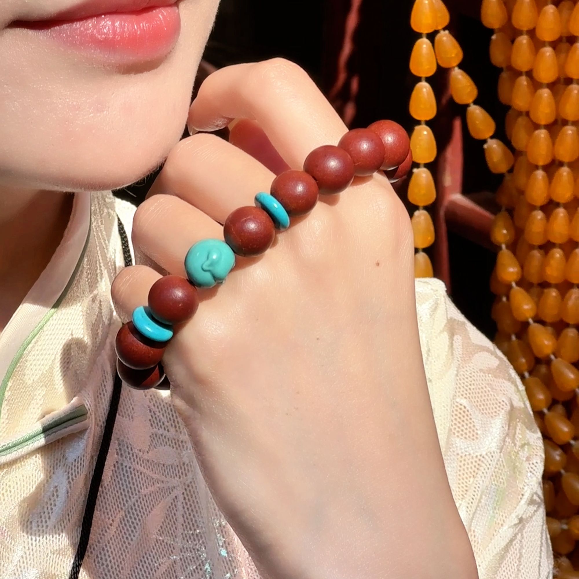 【花蕊夫人】合香珠手串花香味手串