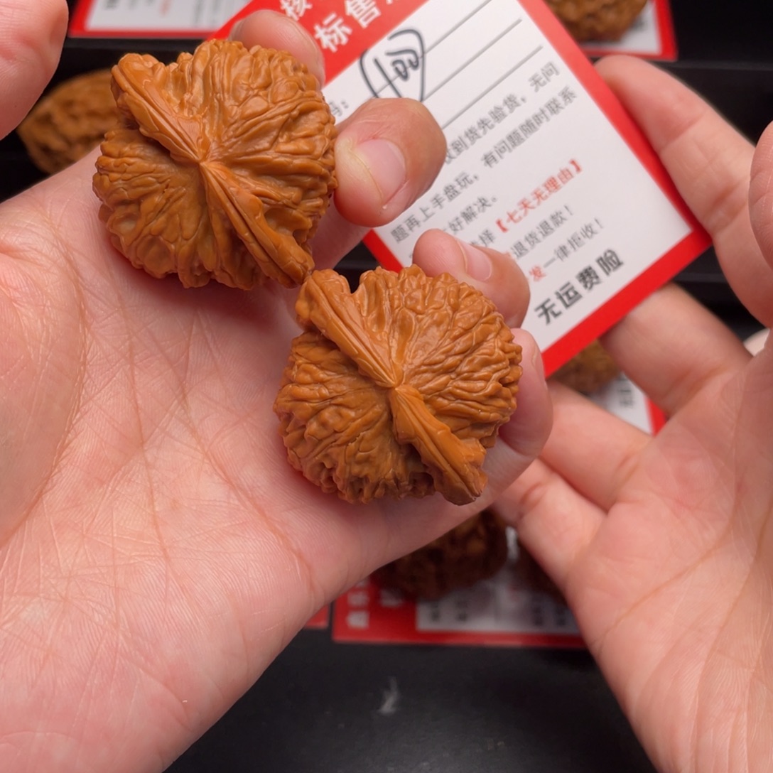 厚***物把件文玩核桃白狮子41➕