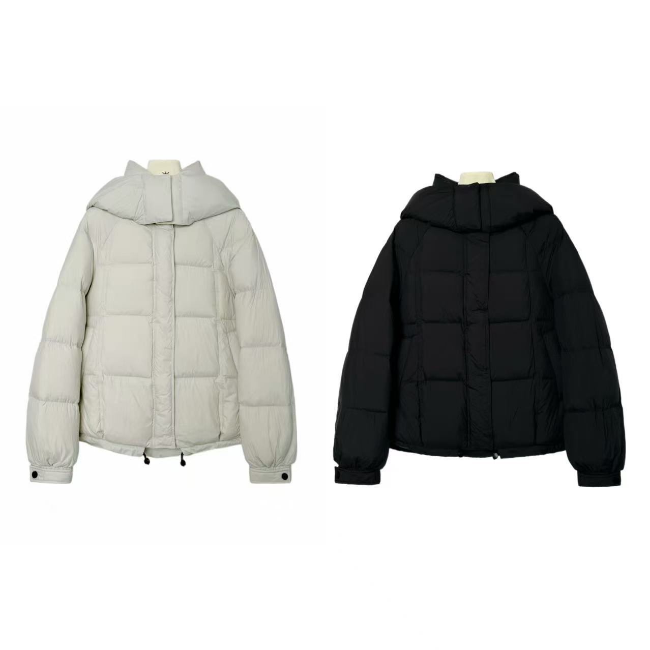 27201【北欧暖冬】时尚连帽休闲百搭松紧调节羽绒服