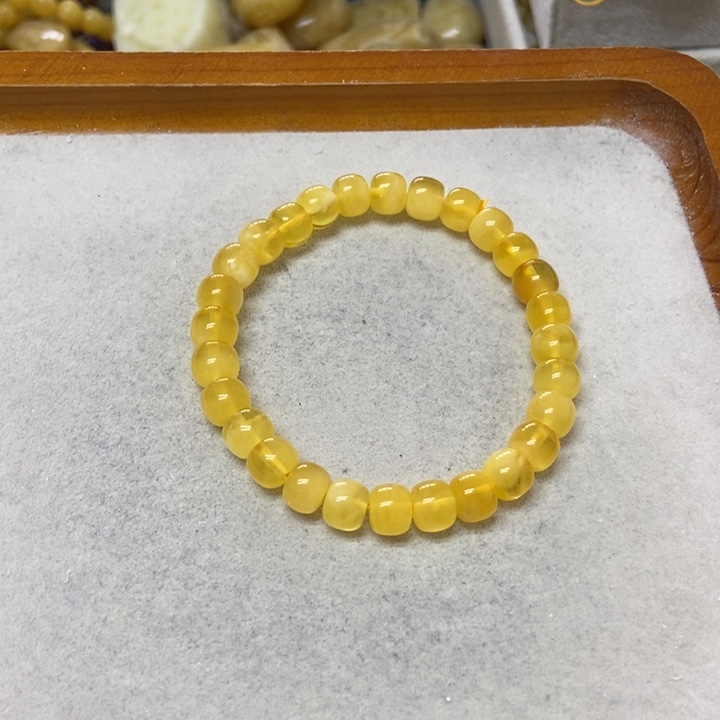 未镶嵌蜜蜡裸石手串