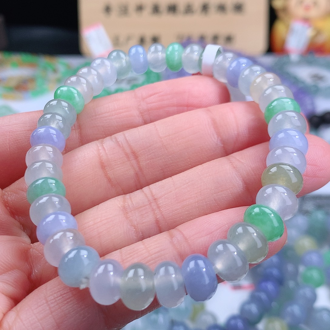 翡翠手链未镶嵌卡8mm