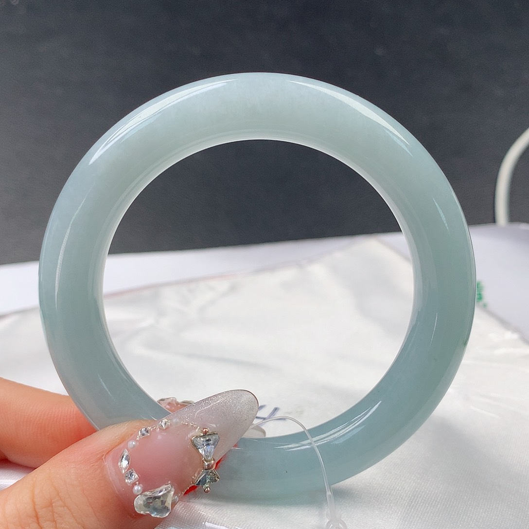 翡翠手镯未镶嵌03圆54