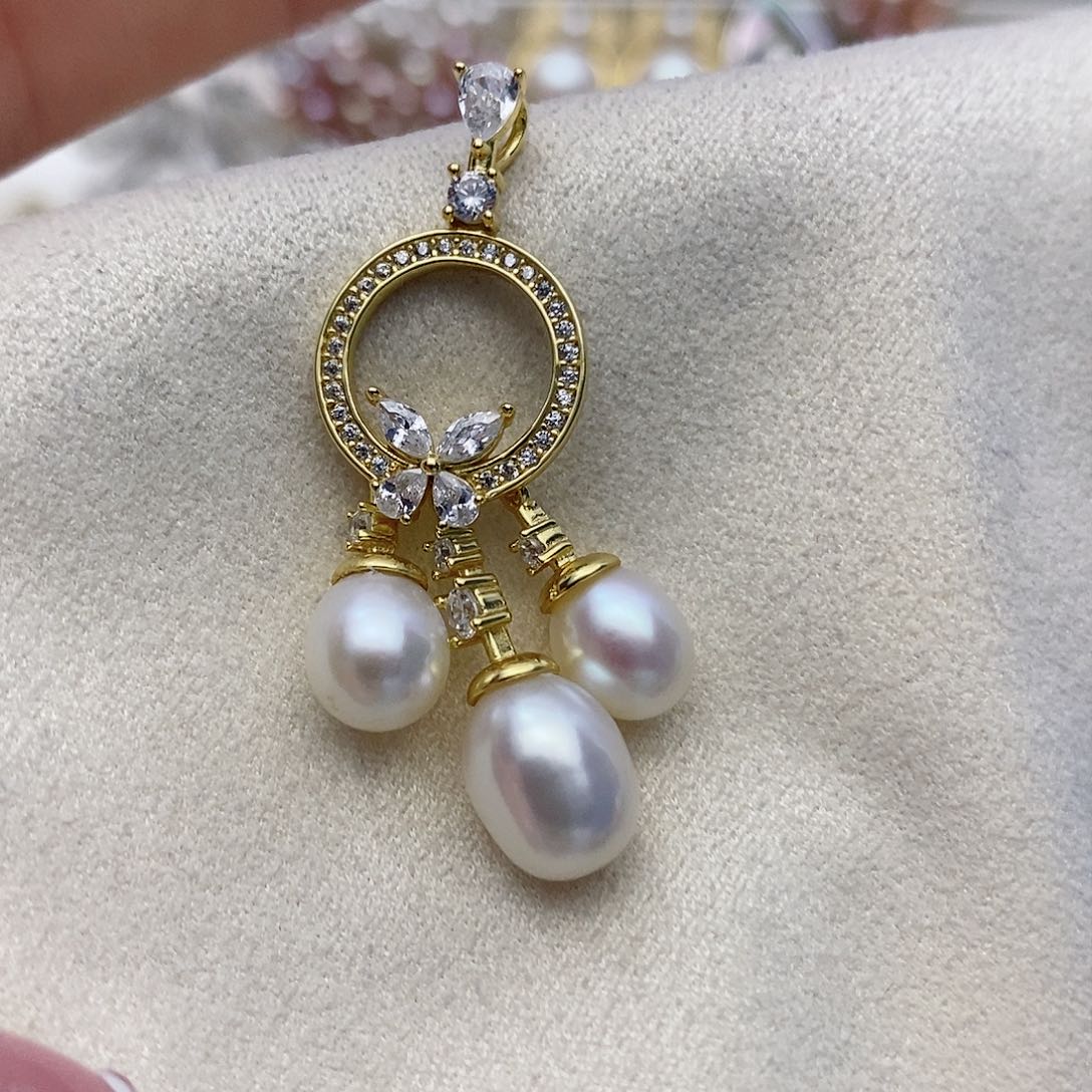 【闪购商品】淡水珍珠颈饰银S925镶嵌