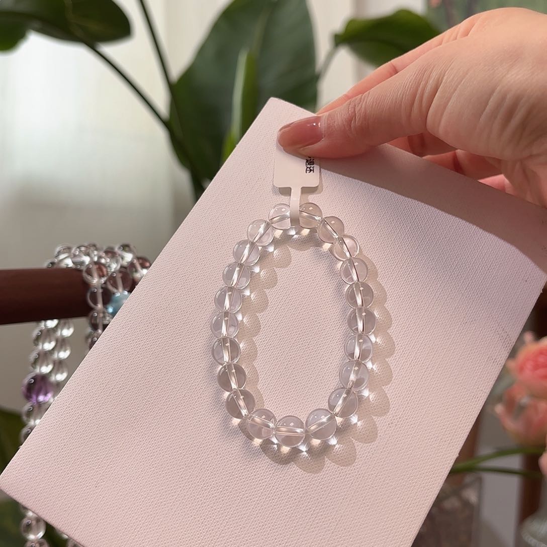 水晶手链未镶嵌白水晶8mm