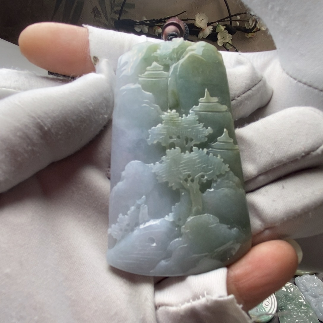 翡翠颈饰未镶嵌天然