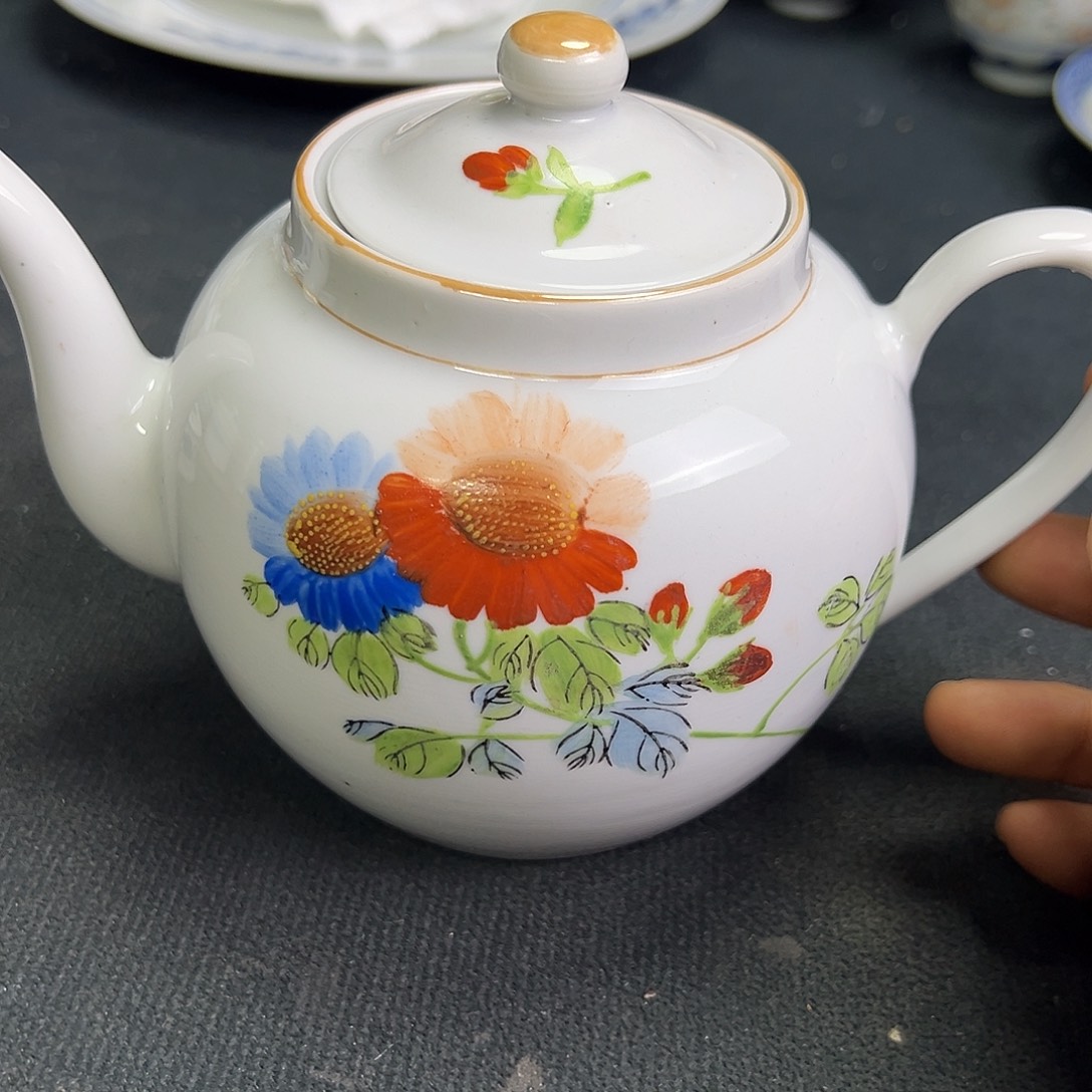 客***酒壶景德镇陶瓷粉彩壶