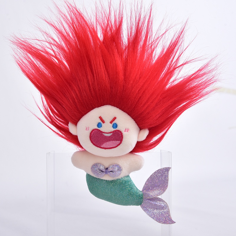 【正版】美炸了人鱼包包挂件毛绒公仔钥匙扣棉花娃娃毛绒玩具礼物