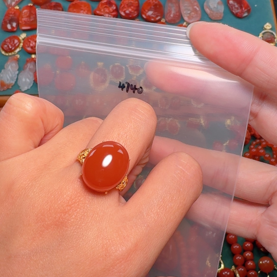 南红玛瑙南红银S925镶嵌