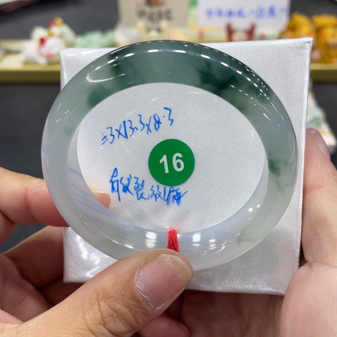 翡翠手镯未镶嵌53正圈