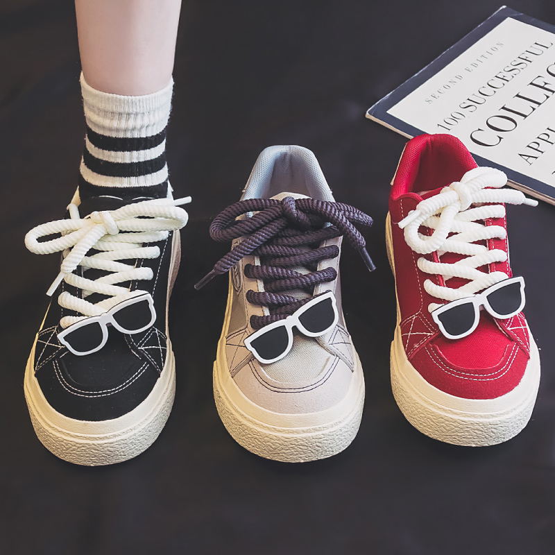 【Mei】春秋2025潮流厚底板鞋小众休闲老爹鞋百搭设计感时尚小白鞋