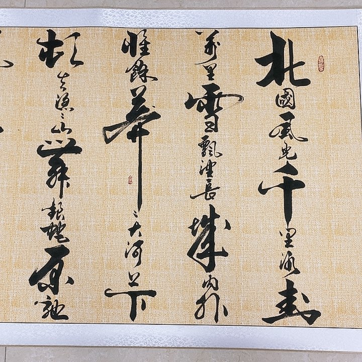 书法墨海游龙作品
